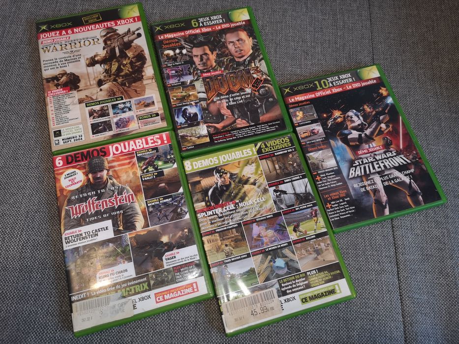 Zestaw 5 Xbox Classic MAGAZINE (36 grywalnych pozycji + video)