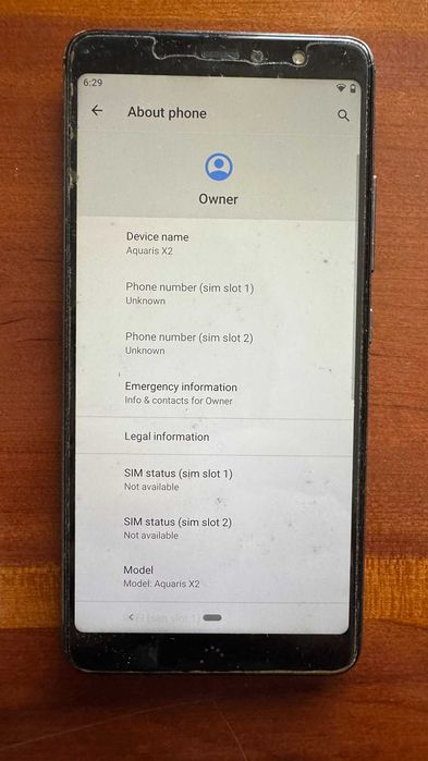 Smartphone Android BQ Aquaris X2