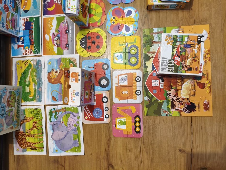 Zestaw puzzle farma mapa  CzuCzu Trefl karty do rysowania