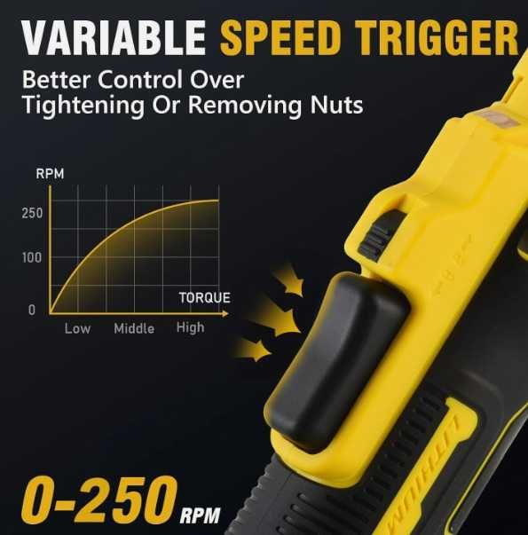 Акумуляторна тріскачка Harvotex 3/8" аналог DeWalt DCF513 88 Нм нові !