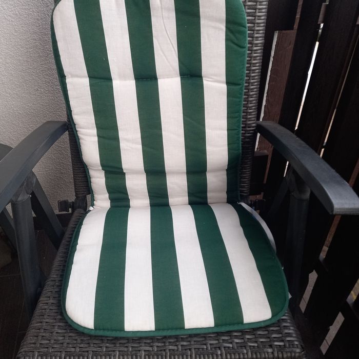 Poduszki ogrodowe biało zielone 2+ 1