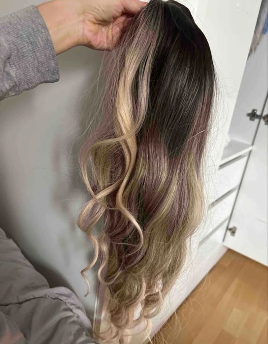 Peruka ombre bardzi naturalna