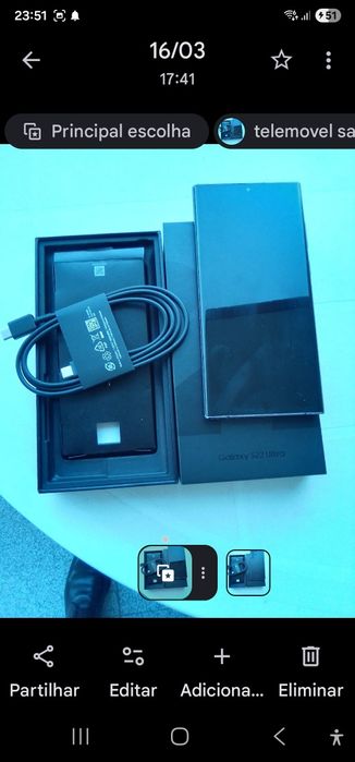 Samsung s22 ultra 512 g pouco uso.