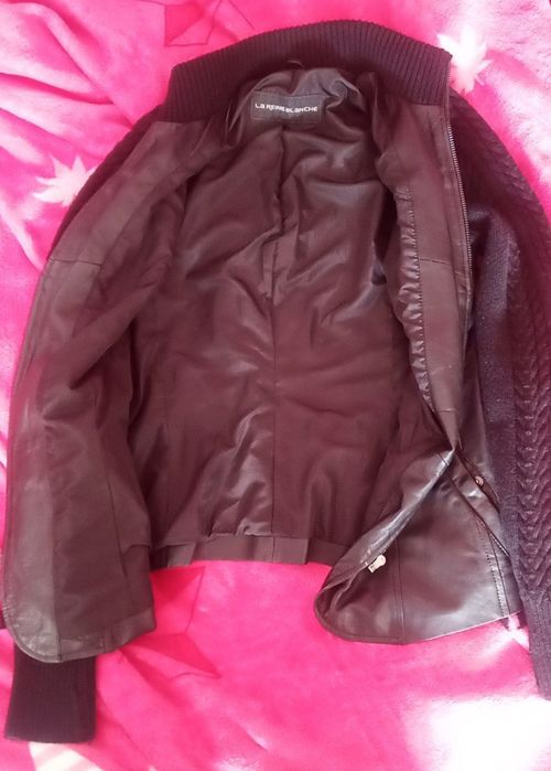 Куртка-кофта женская кожаная 46 размер