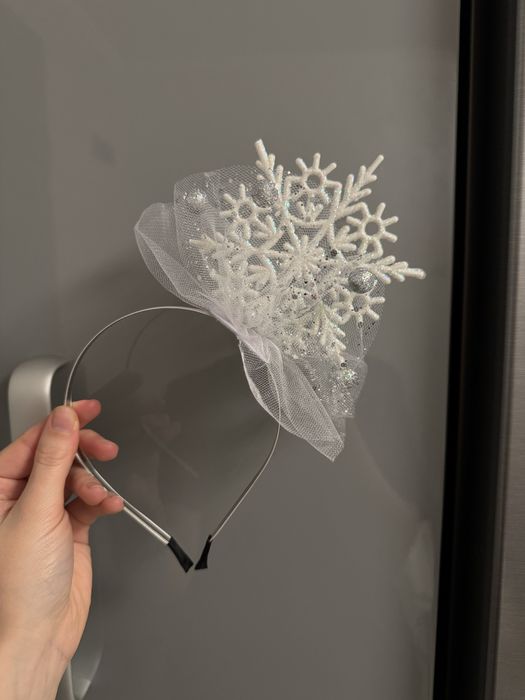 Обруч сніжинка новорічний.