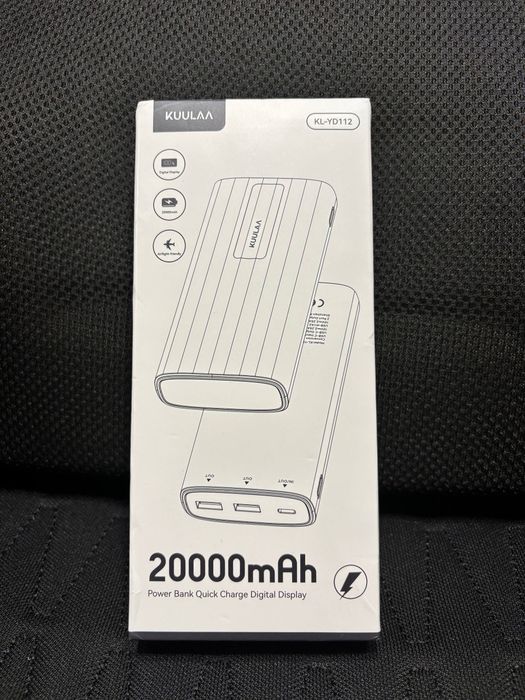 Павербанк KUULAA 22.5W 20000 mAh | Powerbank fast charge