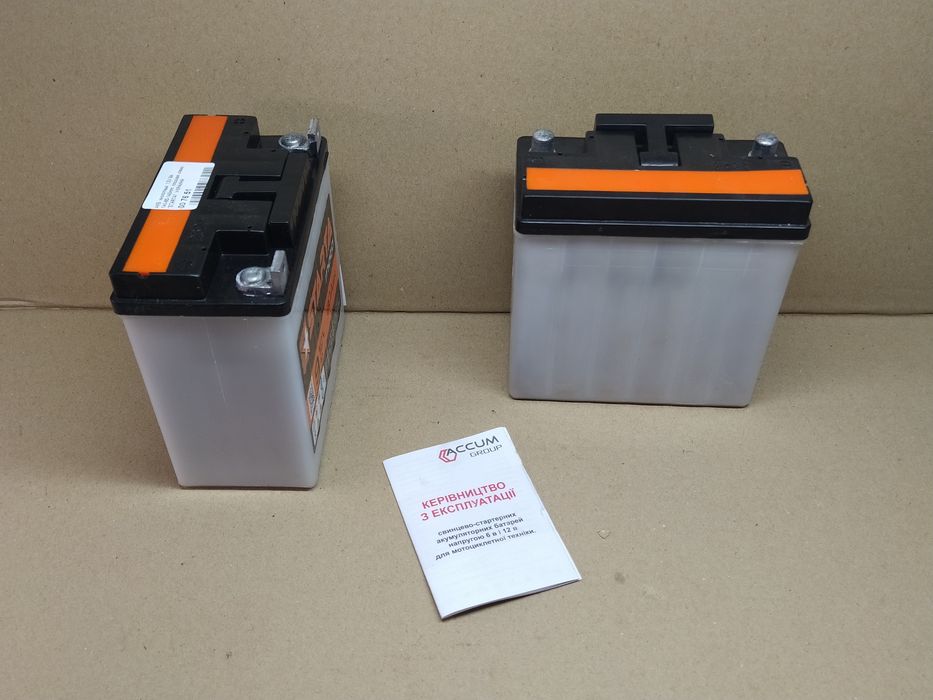 Аккумулятор мото АКБ 6V 18А, 12V 9А кислотный "STARTA"