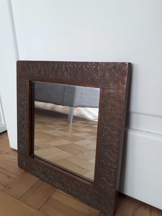 espelho em latão trabalhado zara home