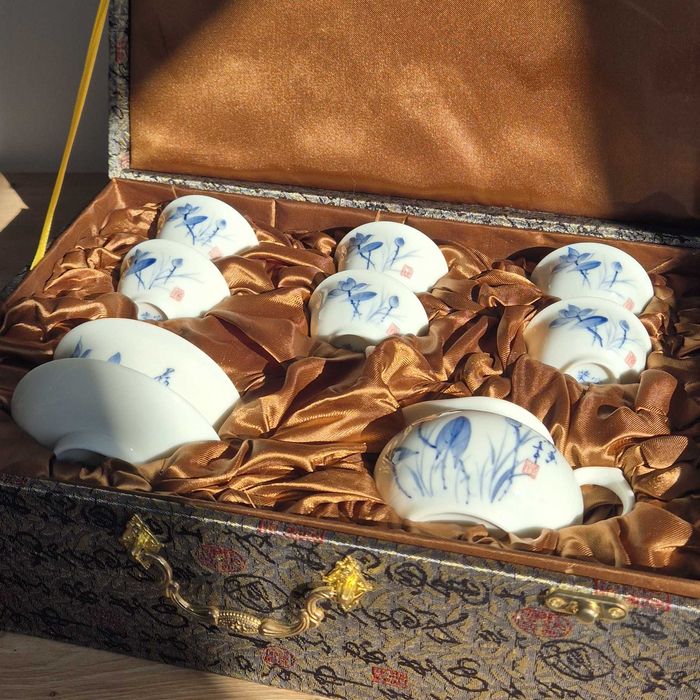 Набір для чайної церемонії: гайвань, чахай та піалки