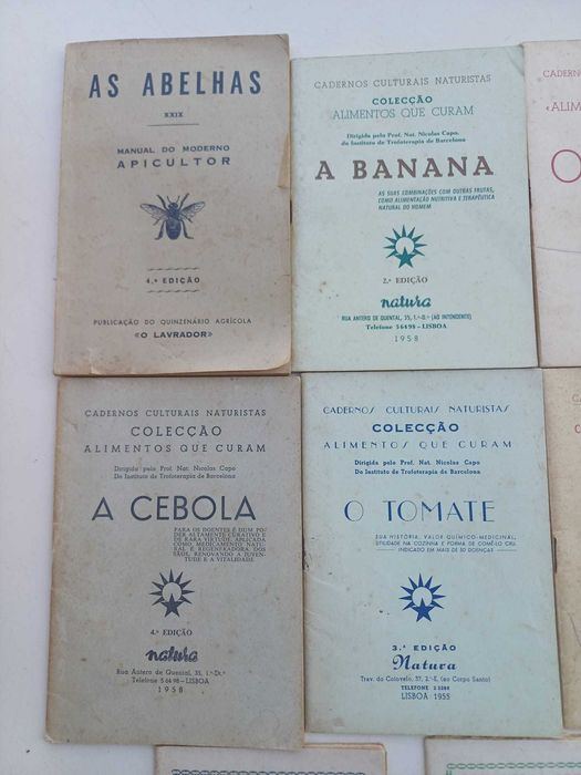 11 livros da Colecção de Alimentos que Curam, antigos