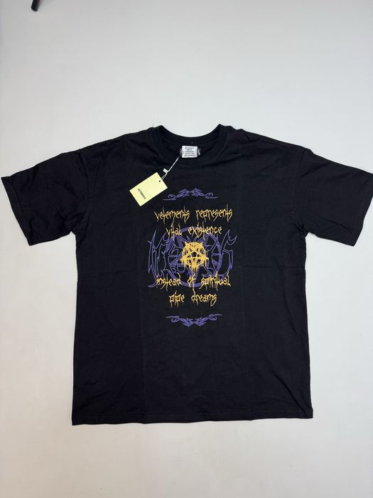 Футболка Vetements Vital Existence M L black metal