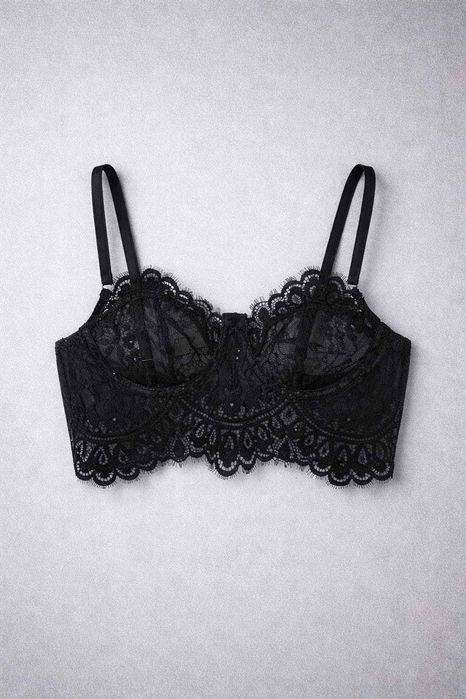 Piępkny gorset Pavlova lingerie 70B koronka ręcznie szyty