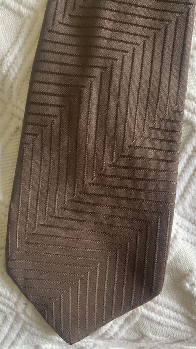 Gravata vintage em seda Yves Saint Laurent