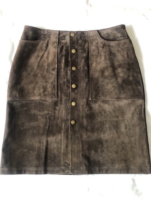 Spódnica damska zamszowa