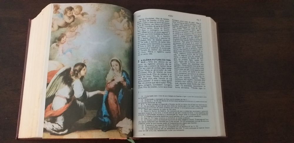 Excelente prenda Natal! Biblia ed 1968 assinada Cardeal Patriarca D An