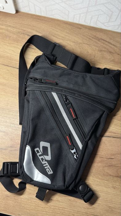 Мотосумка на стегнах сумка мотоцикліста Komine T-12 об'єм 3 л Black