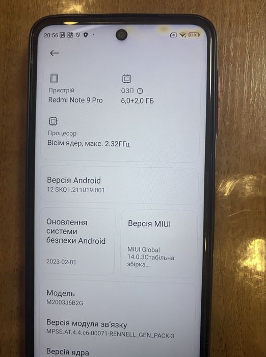 Xiaomi Redmi Note 9 pro