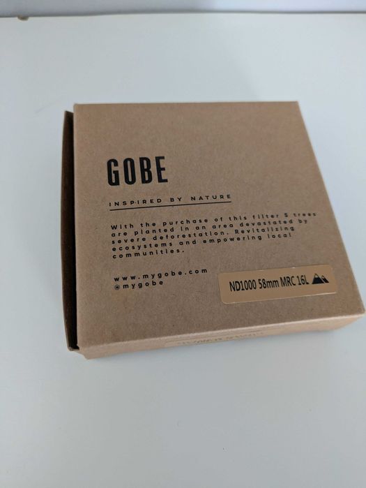 [Novo] Gobe Filtro Lente ND1000 58mm 16 camadas 10 passos de redução