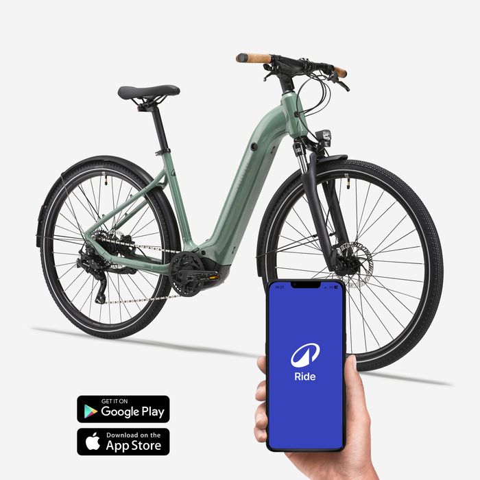 Bicicleta Elétrica de Trekking com Motor Central e Quadro Baixo