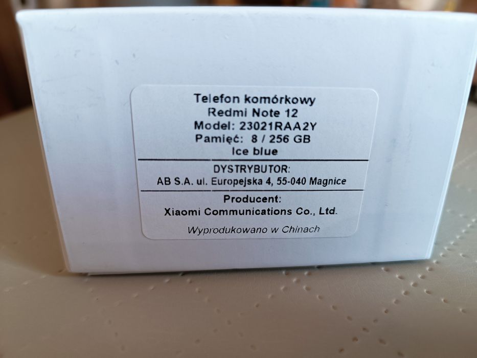 Xaiomi Redmi note 12