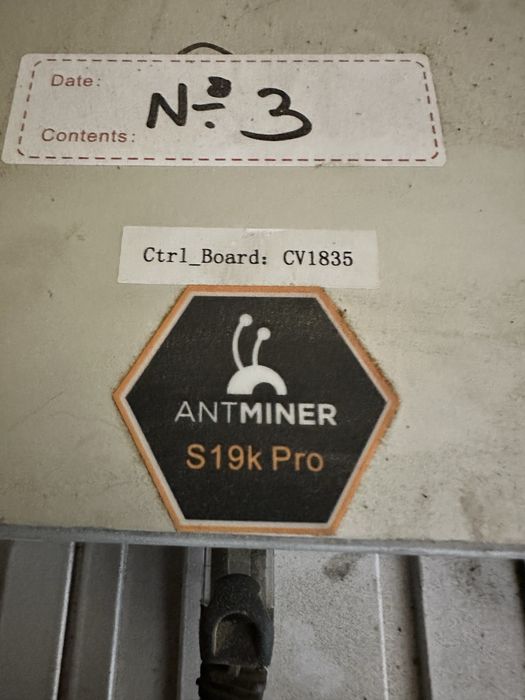 2 Antminer s19k pro 120T