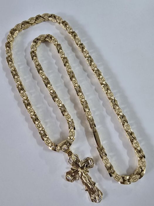 Piękny złoty zestaw Cartier PR.585 14K