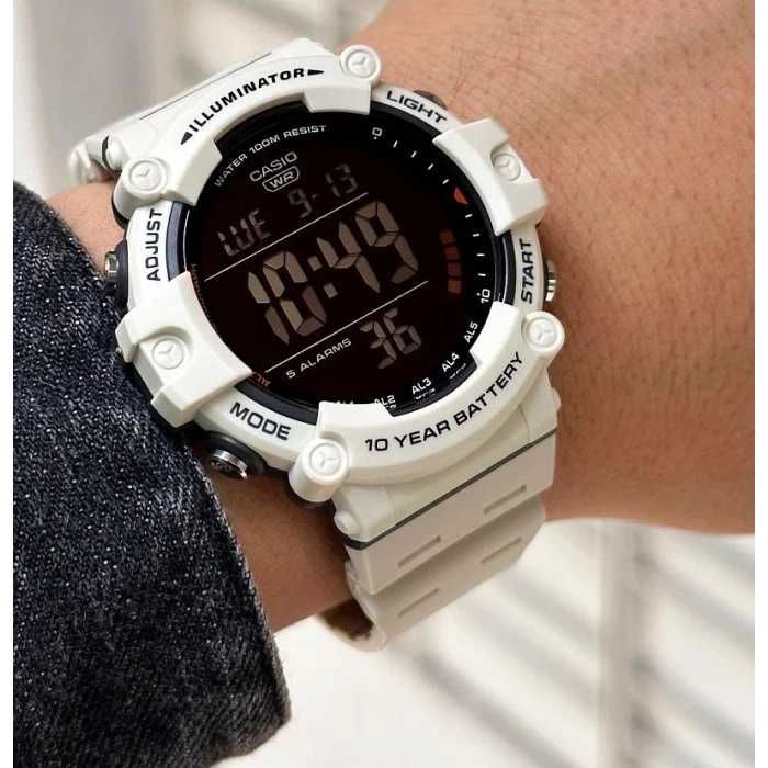 Zegarek Casio AE-1500WH-8B2 – Męski, Biały, Cyfrowy, Sportowy