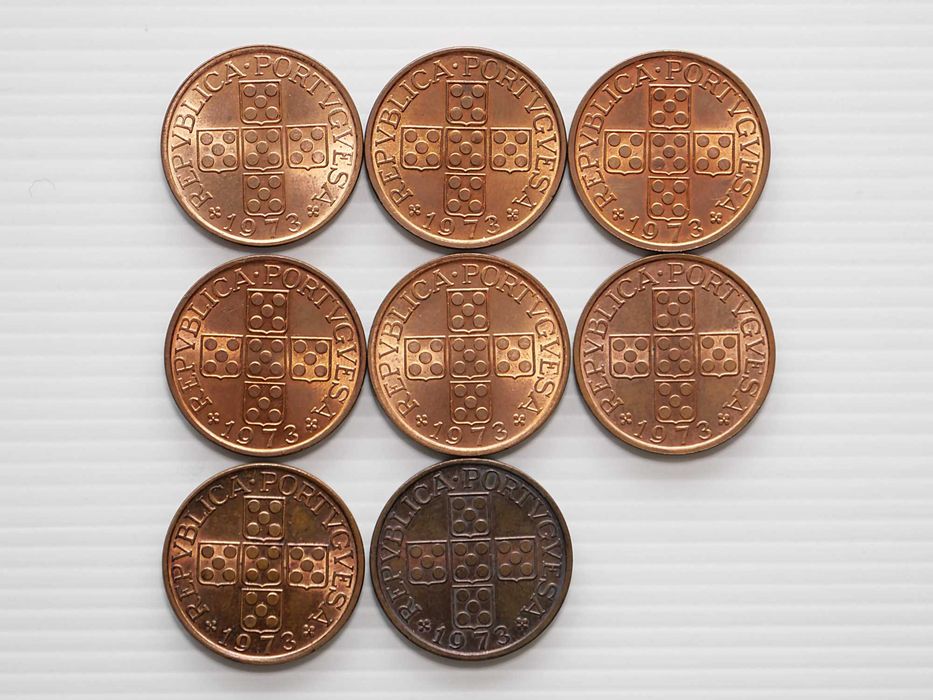 Lote de 8 Moedas 1 Escudo 1973