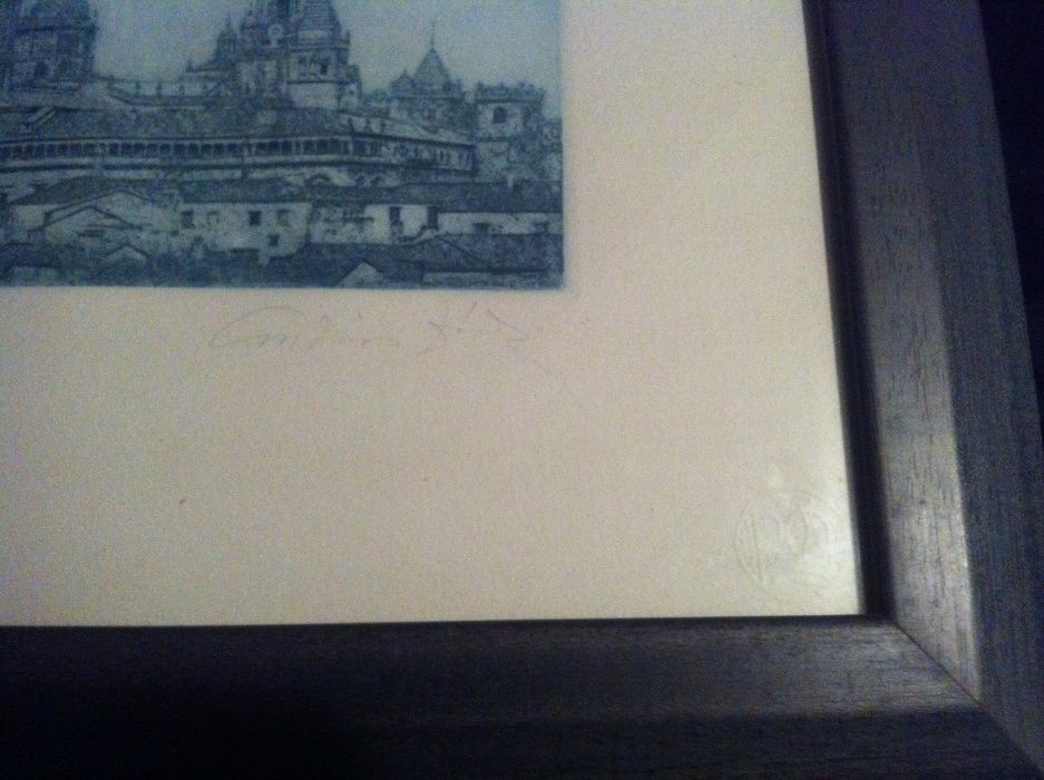 Gravura de Santiago de Compostela