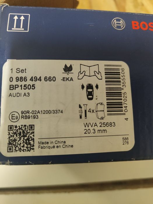 Klocki hamulcowe przód VW audi skoda passat b8