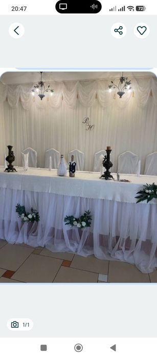 Продам шифонову спідницю для весільного стола