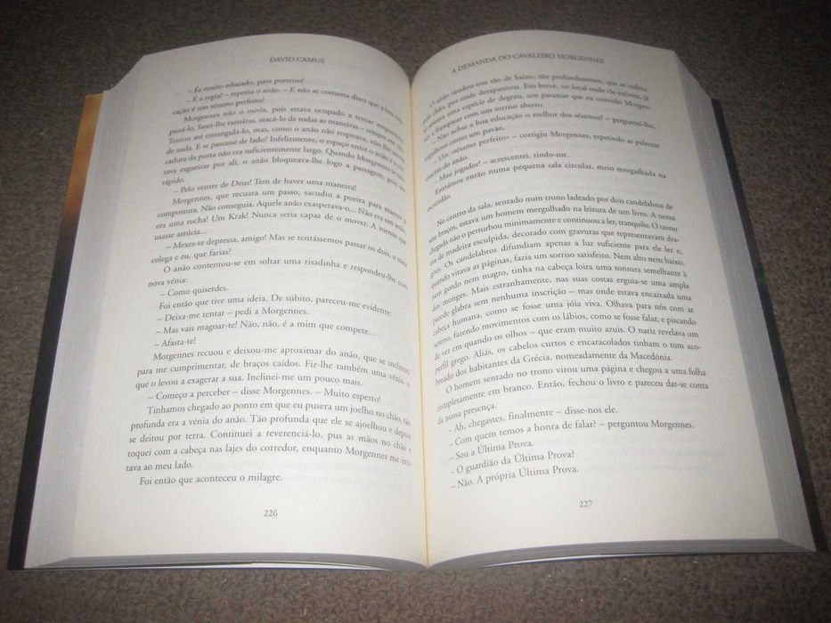 Livro "A Demanda do Cavaleiro Morgennes" de David Camus