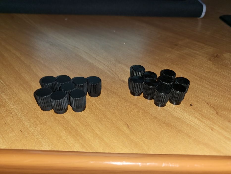 Czarne / Srebrne / Szare Stroiki Radmor 5102, 5100 komplet 8szt Gałki