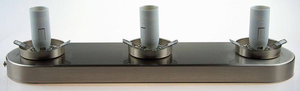 Lampa wisząca Livarno Home,3 punkty E14 LED,nikiel,nowoczesna,sufitowa