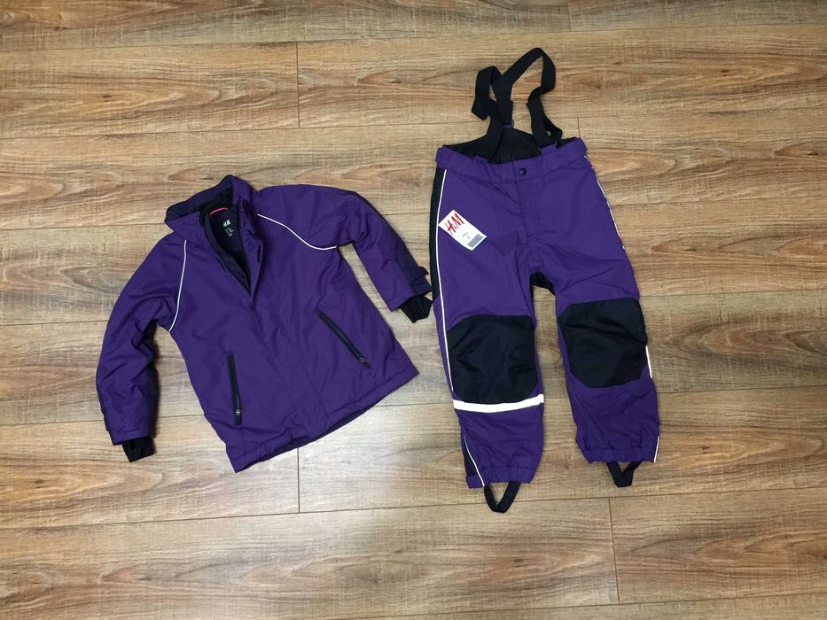 Лыжный костюм зимний комбинезон на девочку оригинал H&M р.110