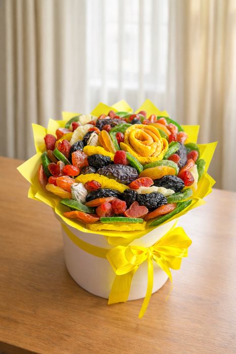 Букет з сухофруктів , подарунок для вчителя , букет для колеги