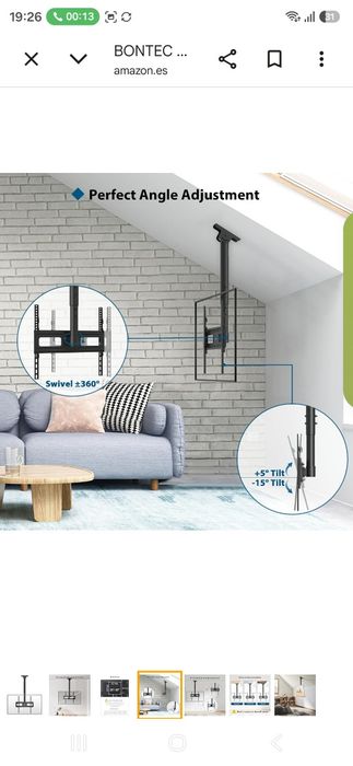 Suporte TV de Teto