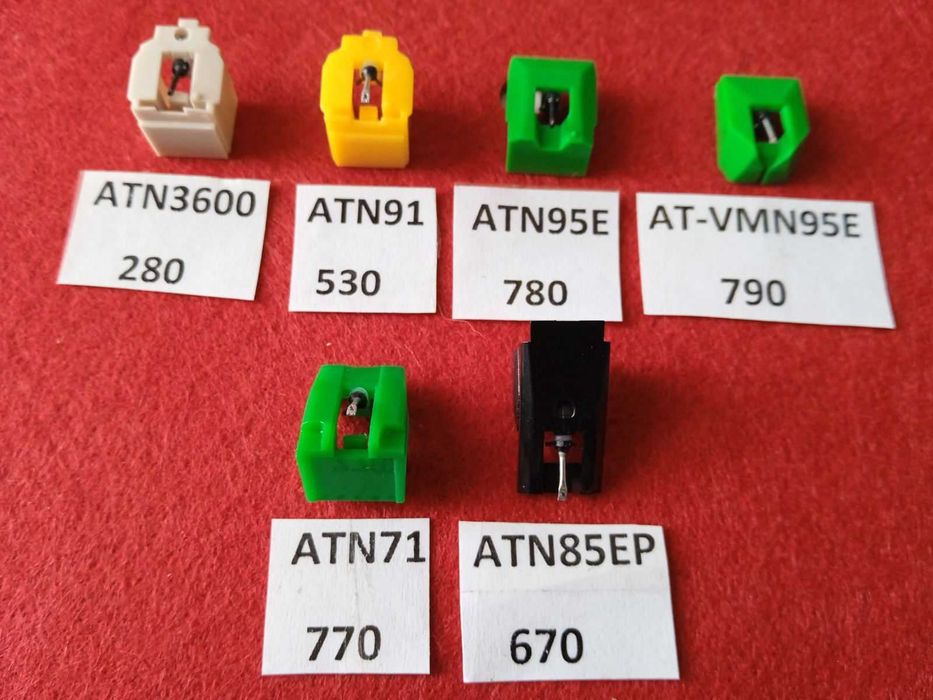 Голки вставки і картриджі нові AT3600L AT91 AT95E AT-VM95C
