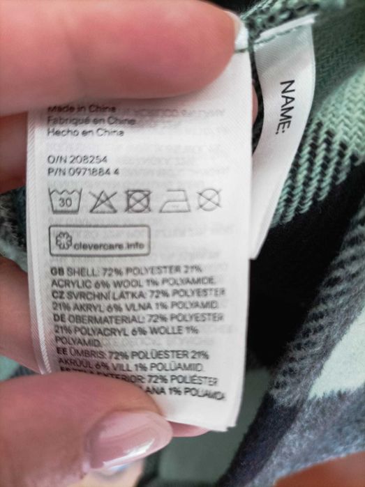 Casaco Camisa - verde quadrados