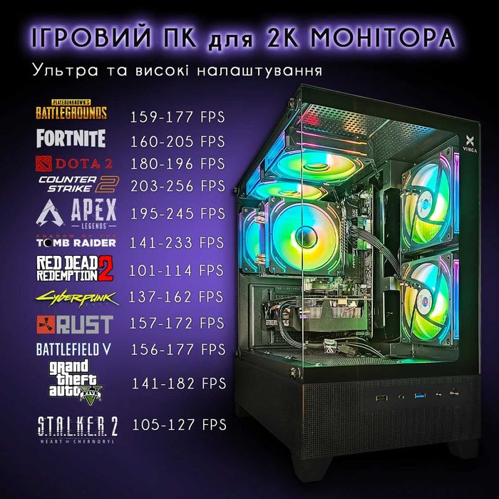 НОВИНКА! RTX5060 STALKER2 на Високих. купить игровой пк компьютер