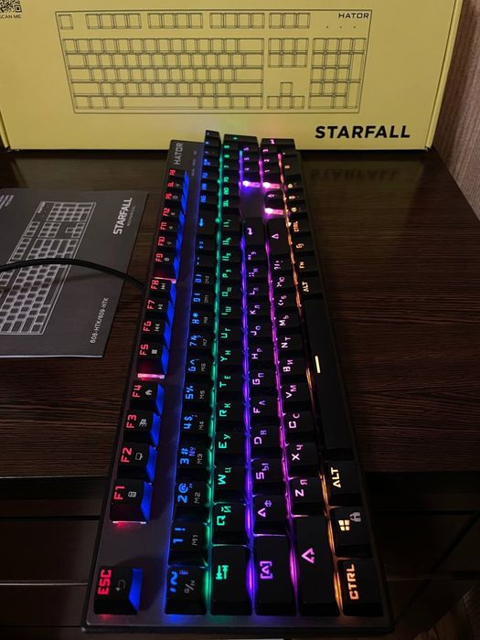 Механическая клавиатура Hator Starfall Outemu Blue /кликающие свитчи/