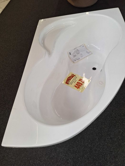 Wanna asymetryczne 160x105 cm prawa Poolspa Mistral