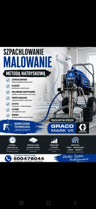 Szpachlowanie malowanie