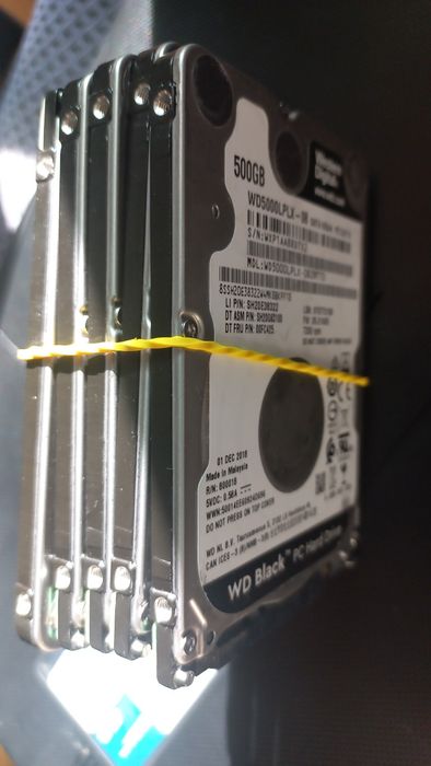 Жорсткий диск ноутбука 500 Гб-5шт,
