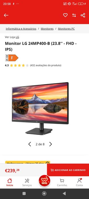 Monitor LG FHD 24