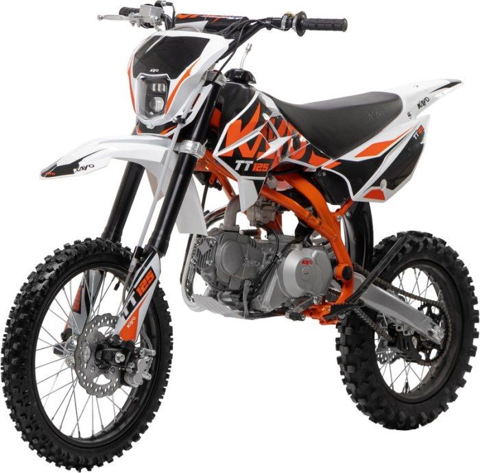 Пітбайк KAYO TT125 E-Start 125 куб купити новий кросовий мотоцикл ендуро доставка по Україні гарантія