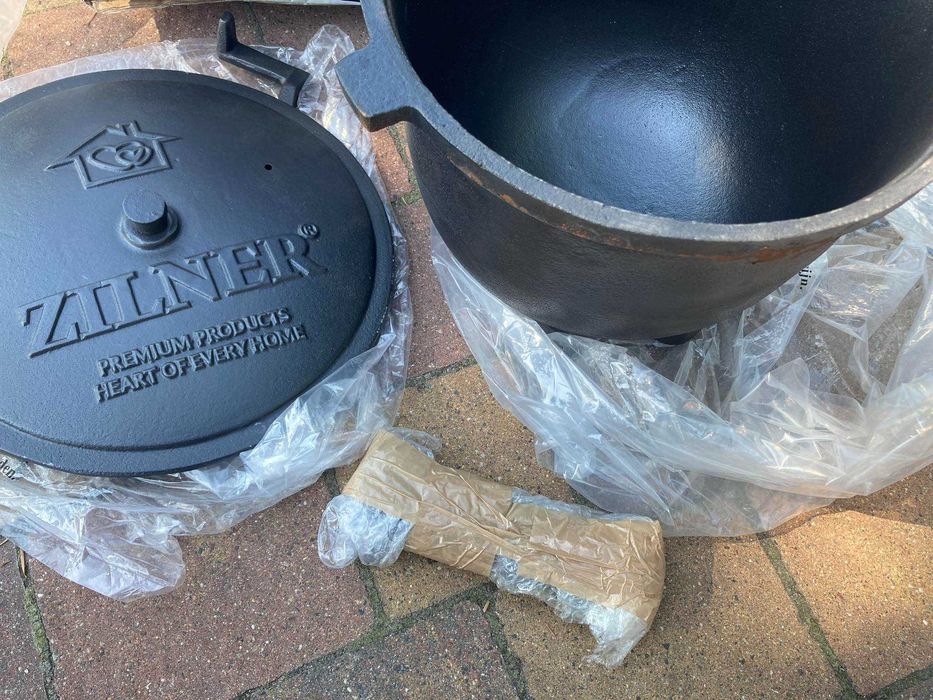 kociołek myśliwski żeliwny 5 lit okazja