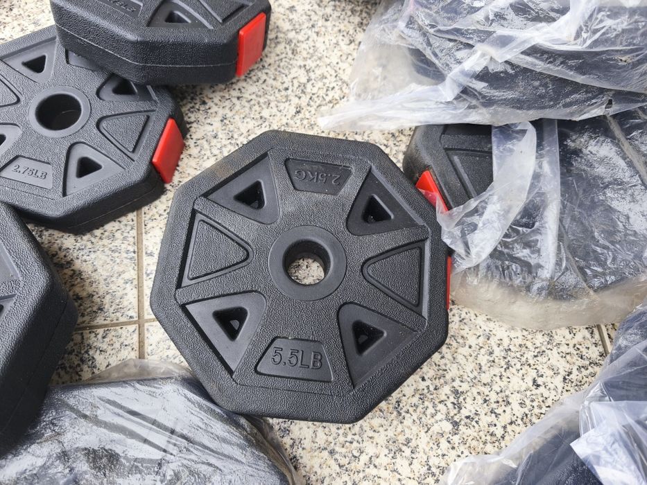 Conjunto 2 em 1 halteres/barra 40kg