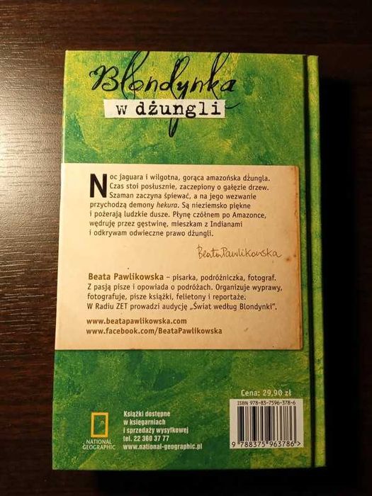 Blondynka w dżungli Beata Pawlikowska