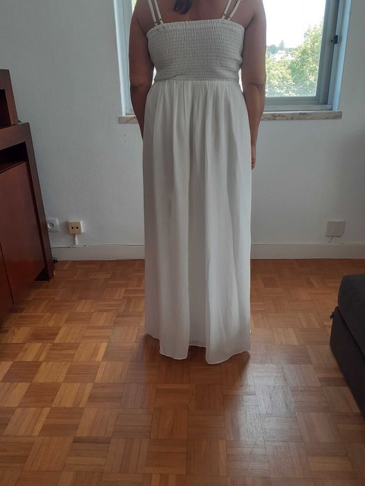 Vestido de noite/noiva branco forrado